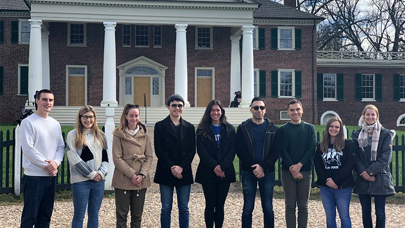 Capital Semester students visit Monticello in the fall.