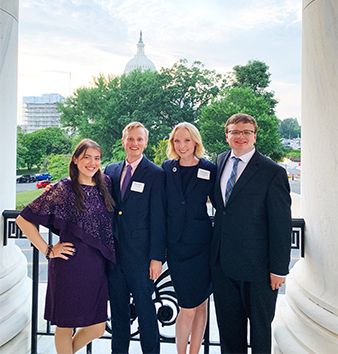 Students at event on Capitol Hill.